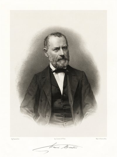 Bon Louis Henri Martin, 1865-66 av Auguste Charles Lemoine