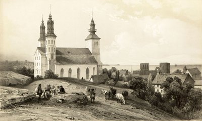 St Mary-kyrkan i Wisby av Auguste Etienne Francois Mayer