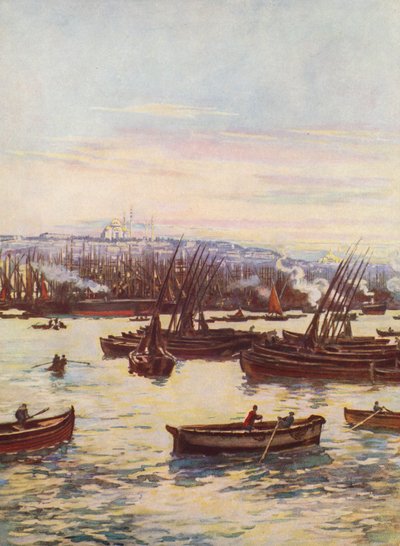 Gyllene hornet, Turkiet (färglitografi) av Auguste Gerardin