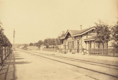 Saint-Jodard station av Auguste Hippolyte Collard