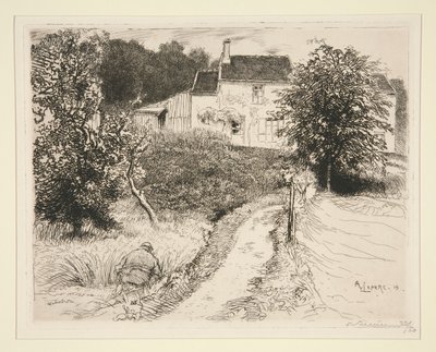 Vid Bellot (Seine-et-Marne) (At Bellot [Seine-et-Marne]) av Auguste Lepere