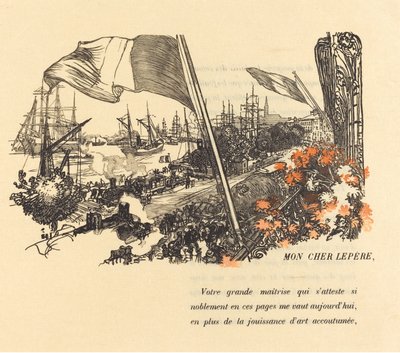 Dedikationssida, utgiven 1900. av Auguste Lepere