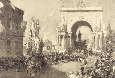Jubileumsfirande i Bryssel, 18831890. av Auguste Lepere