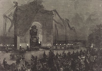 Victor Hugos begravning. Vakan, 1885. av Auguste Lepere