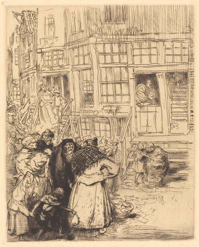 Judiska kvarteren i Amsterdam. av Auguste Lepere