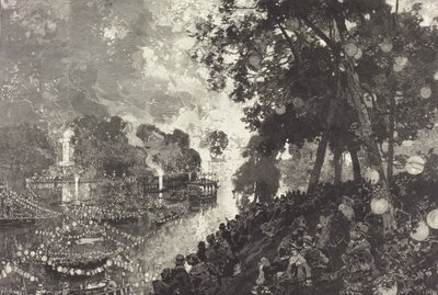 Snö i Paris. av Auguste Lepere
