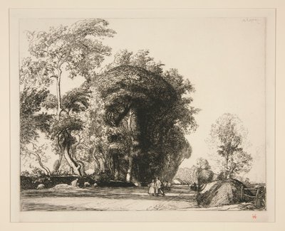 Vägen till Saint-Gilles (Saint-Jean-de-Monts) (väg från Saint-Gilles [Saint-Jean-de-Monts]) av Auguste Lepere