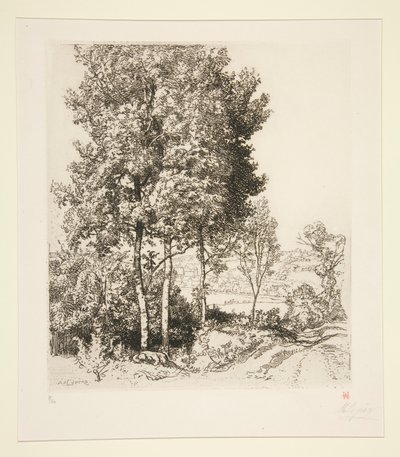 Liten Morin Valley nära Verdelot (Seine-et-Marne) av Auguste Lepere