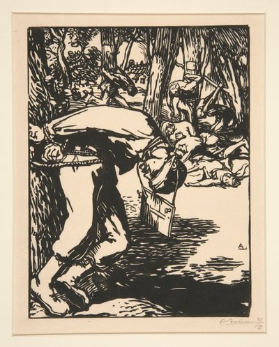 The Francs-Tireurs (Sharpshooters), från The War of 1914, första serien, nr. 11 av Auguste Lepere