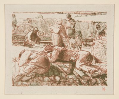 Ouvriers (arbetare) av Auguste Lepere