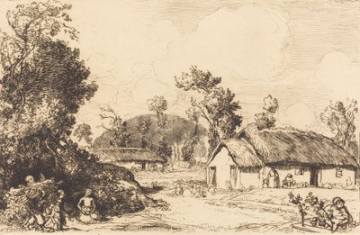 Pastime of Rest, Vendee The rest game, Vendee. av Auguste Lepere