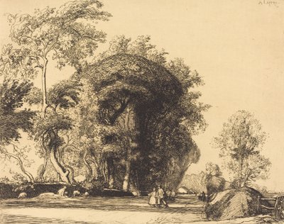 Stig från St.-Gilles, St.-Jean-de-Monts Vägen från St.-Gilles, St.-Jean-de-Monts, 1911. av Auguste Lepere