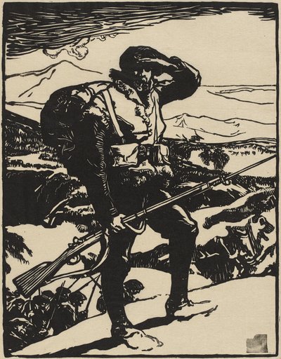 Tittar på Rhenslätten av Auguste Lepere