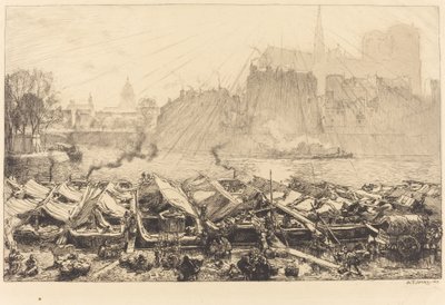 Den stora äppelmarknaden av Auguste Lepere
