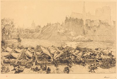 Den stora äppelmarknaden av Auguste Lepere