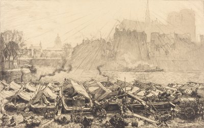 Den stora äppelmarknaden Den stora äppelmarknaden, 1917. av Auguste Lepere
