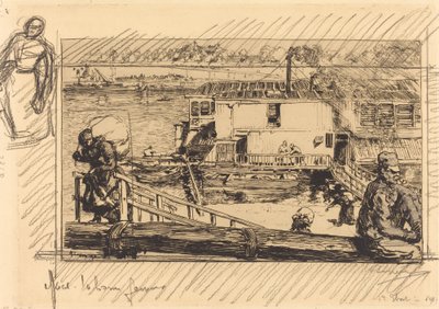 Tvättstugan Tvättstugan, 1891. av Auguste Lepere