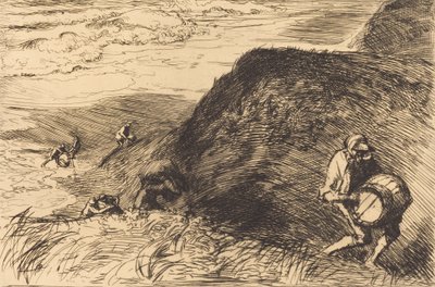 Wreckers, Saint-Jean-de-Monts Skeppsbrottsplundrare, Saint-Jean-de-Monts, 1915. av Auguste Lepere