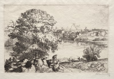 Angers: St. Nicolas Pond av Auguste Louis Lepère