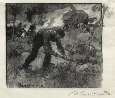 Ljunggrävare av Auguste Louis Lepère