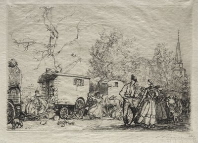 På mässan St. Jean de Mont av Auguste Louis Lepère
