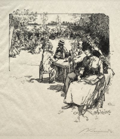 Bal på Point du Jour av Auguste Louis Lepère