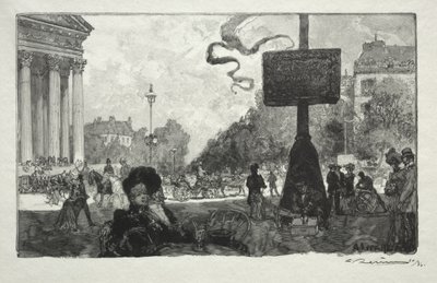 Hörn av Royal Street av Auguste Louis Lepère