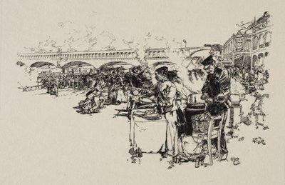 Brygga för omnibusbåtar av Auguste Louis Lepère