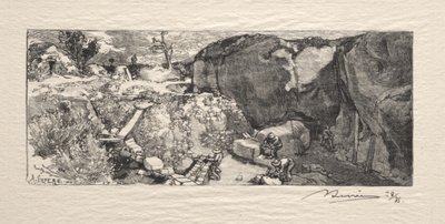 Sandstensbrottet av Auguste Louis Lepère