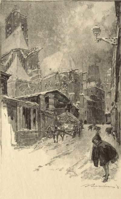 Rue des Barres av Auguste Louis Lepère