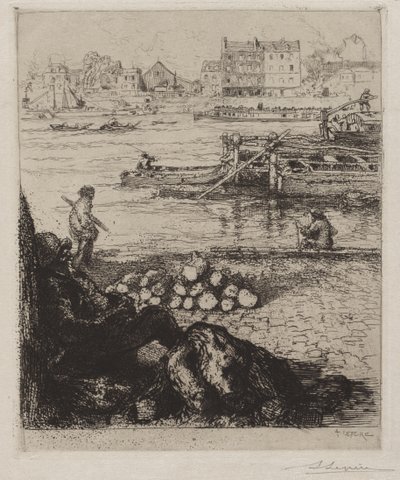 The Longshoreman: Quai de la Gare av Auguste Louis Lepère