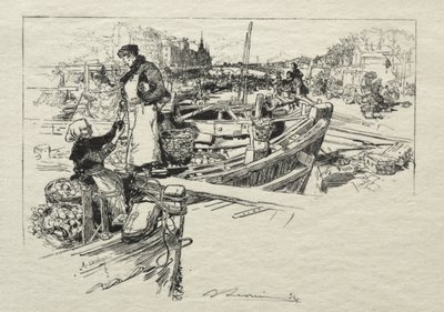 Apple Market, nr 1 av Auguste Louis Lepère