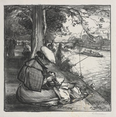 Grenelle Island av Auguste Louis Lepère
