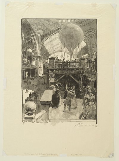 De fria konsterna palats: interiör av Auguste Louis Lepère