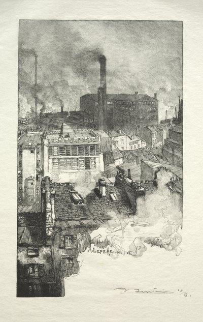 Gobelins distrikt av Auguste Louis Lepère
