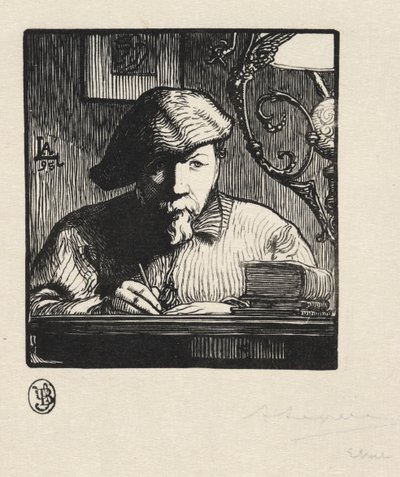Självporträtt av Auguste Louis Lepère