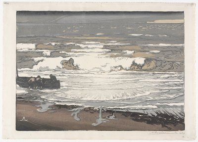 The Breaking Waves, Tide of September 1901 av Auguste Louis Lepère