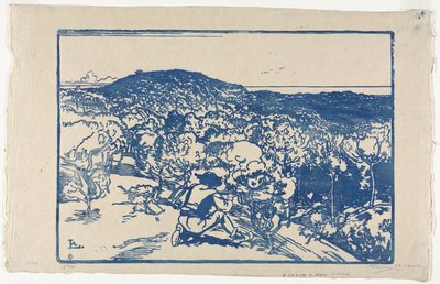 Tjuvskytten, Saint Jean de Monts sanddyner av Auguste Louis Lepère