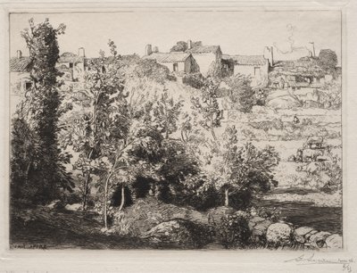 Byn Meule av Auguste Louis Lepère