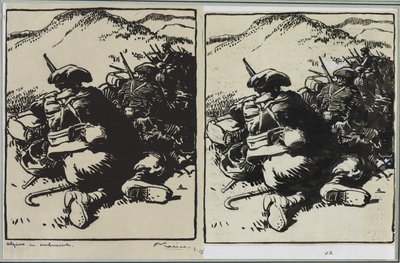 Alpinerna i bakhåll av Auguste Louis Lepère