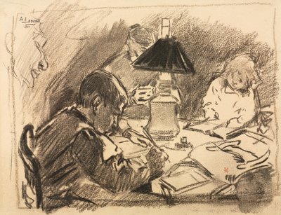 Runt lampan av Auguste Louis Lepère