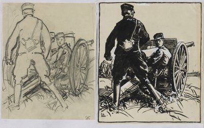 belgiska skyttar av Auguste Louis Lepère