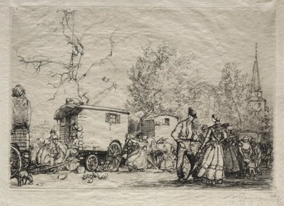 På mässan St. Jean de Mont av Auguste Louis Lepère
