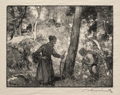 På Bernard Rock av Auguste Louis Lepère