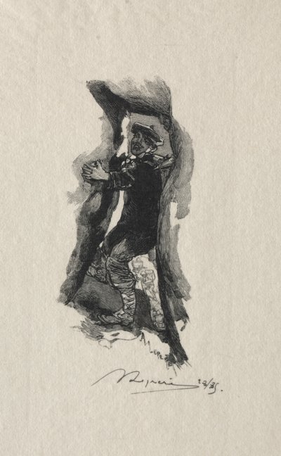 Vid smutsen i Sept-Cavernes av Auguste Louis Lepère