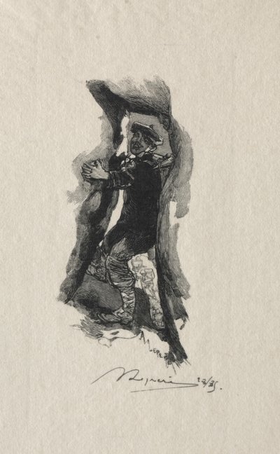 Vid smutsen i Sept-Cavernes. av Auguste Louis Lepère