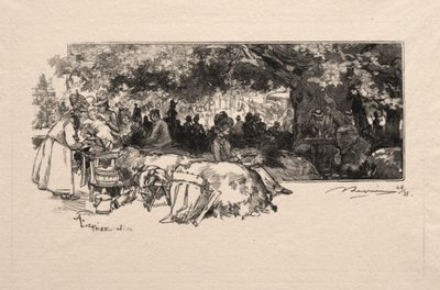 Canteen of Mere Pichard, 1888. av Auguste Louis Lepère