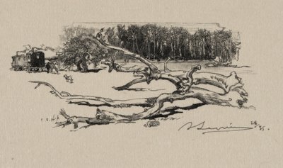 Carrefour de lEpine, 1887. av Auguste Louis Lepère
