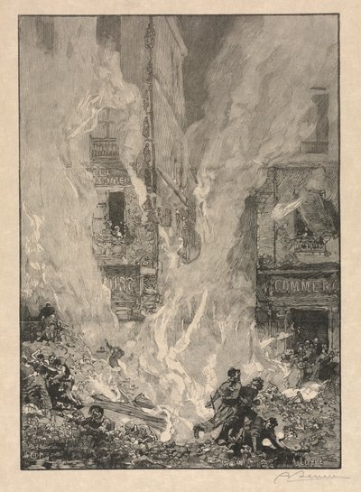 [City Fire] av Auguste Louis Lepère