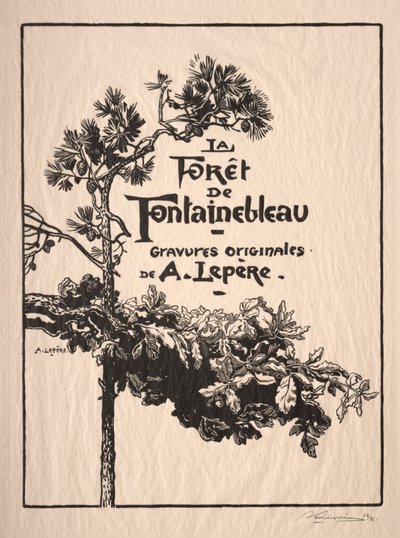 Fontainebleau: Frontispiece
 av Auguste Louis Lepère
